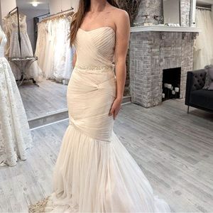 Watters Wtoo Acey Brand New Unaltered Size 10 Wedding Fit Flare Dress